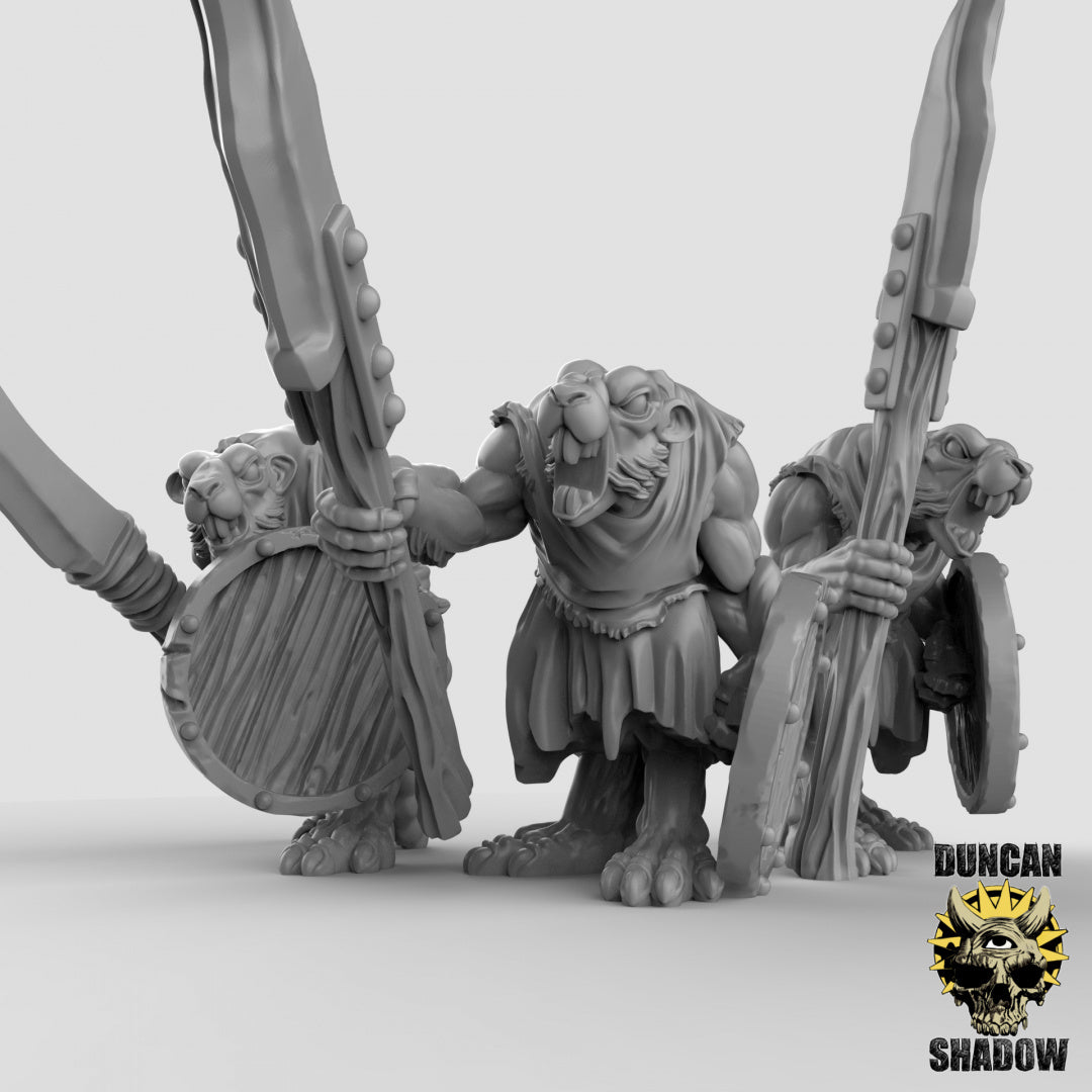 Gente de ratas con lanzas | Sombra de Duncan | Compatible con Dragones y Mazmorras y Pathfinder