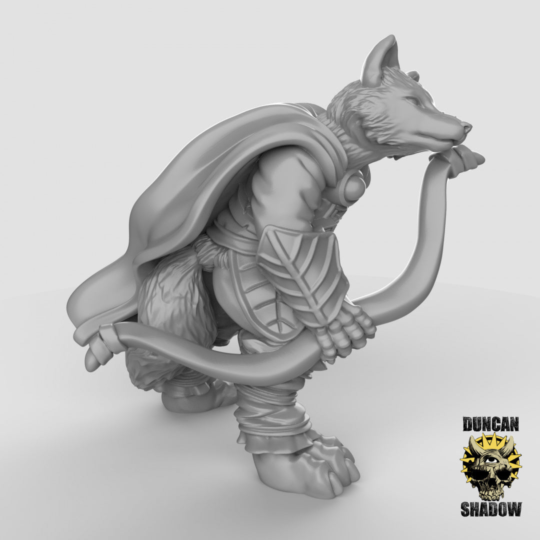 Kitsune Fox Folk Rangers | Duncan Shadow | Compatible with Dungeons & Dragons and Pathfinder
