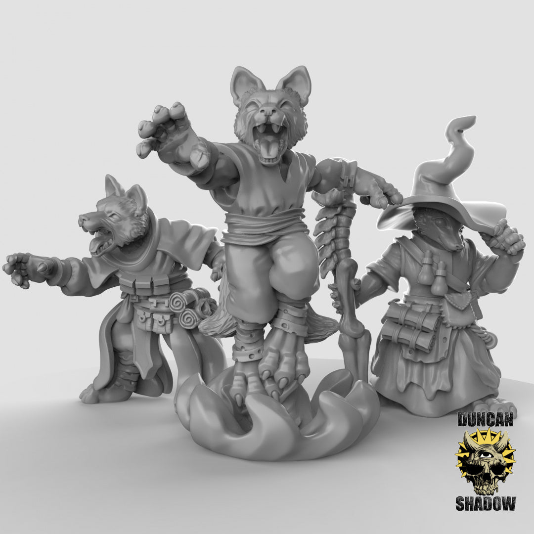 Hechiceros populares Kitsune Fox | Sombra de Duncan | Compatible con Dragones y Mazmorras y Pathfinder