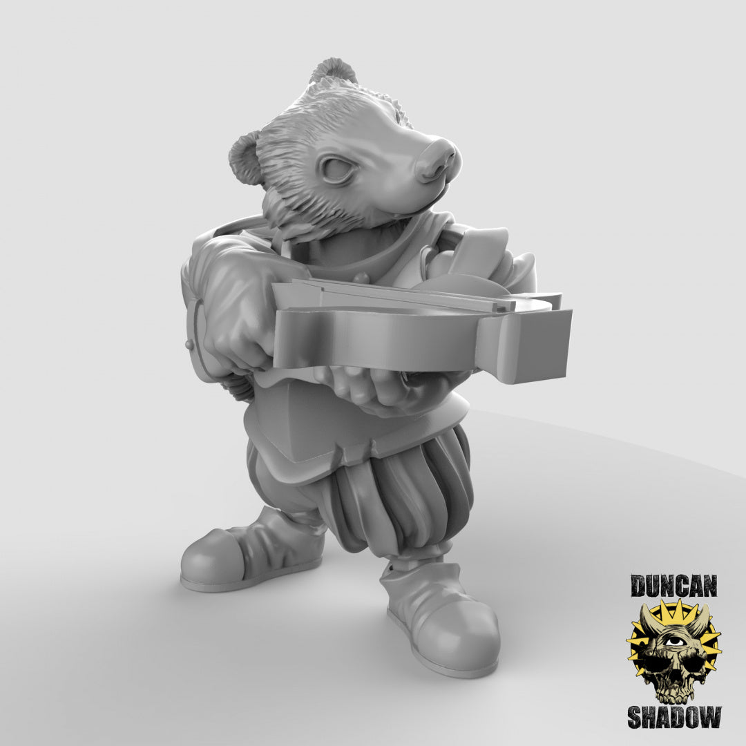 Badger Folk With Crossbows | Duncan Shadow | Compatible with Dungeons & Dragons and Pathfinder