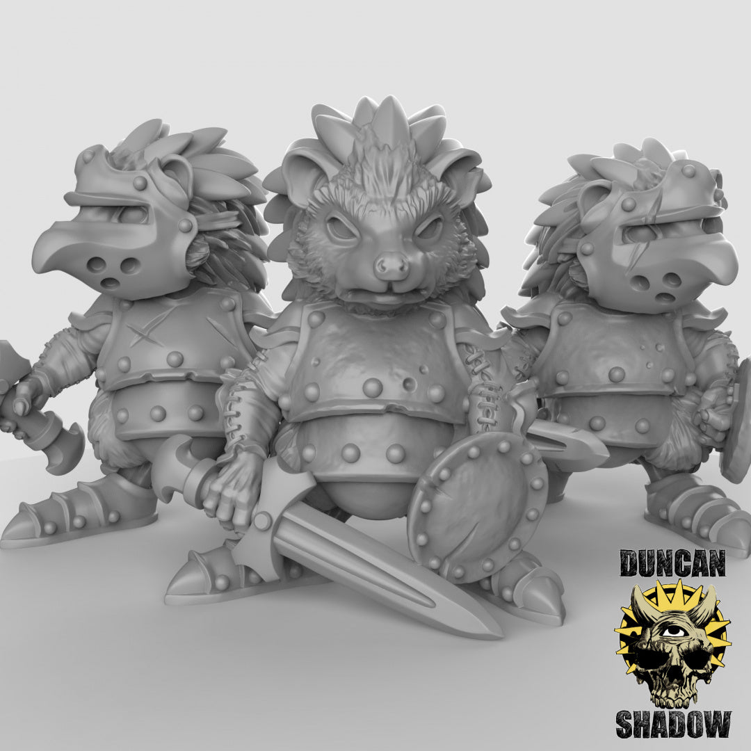 Guerreros populares erizos | Sombra de Duncan | Compatible con Dragones y Mazmorras y Pathfinder