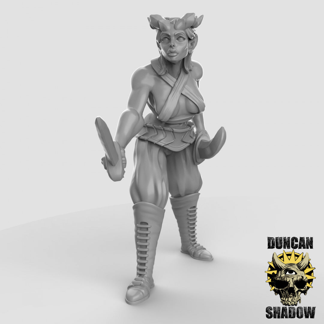 Tiefling Feminine Rogues | Duncan Shadow | Kompatibel mit Dungeons & Dragons und Pathfinder