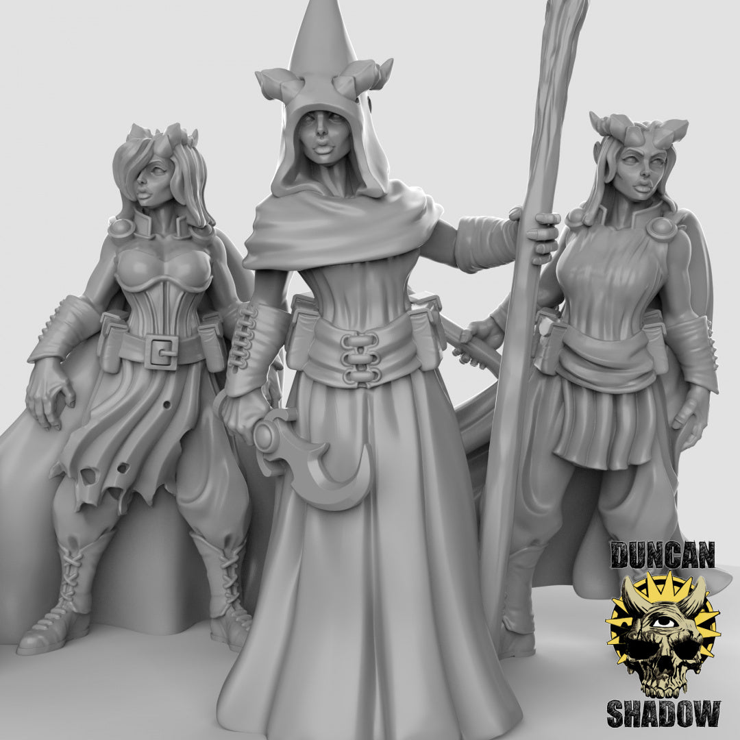 Hechiceros Tiefling | Sombra de Duncan | Compatible con Dragones y Mazmorras y Pathfinder