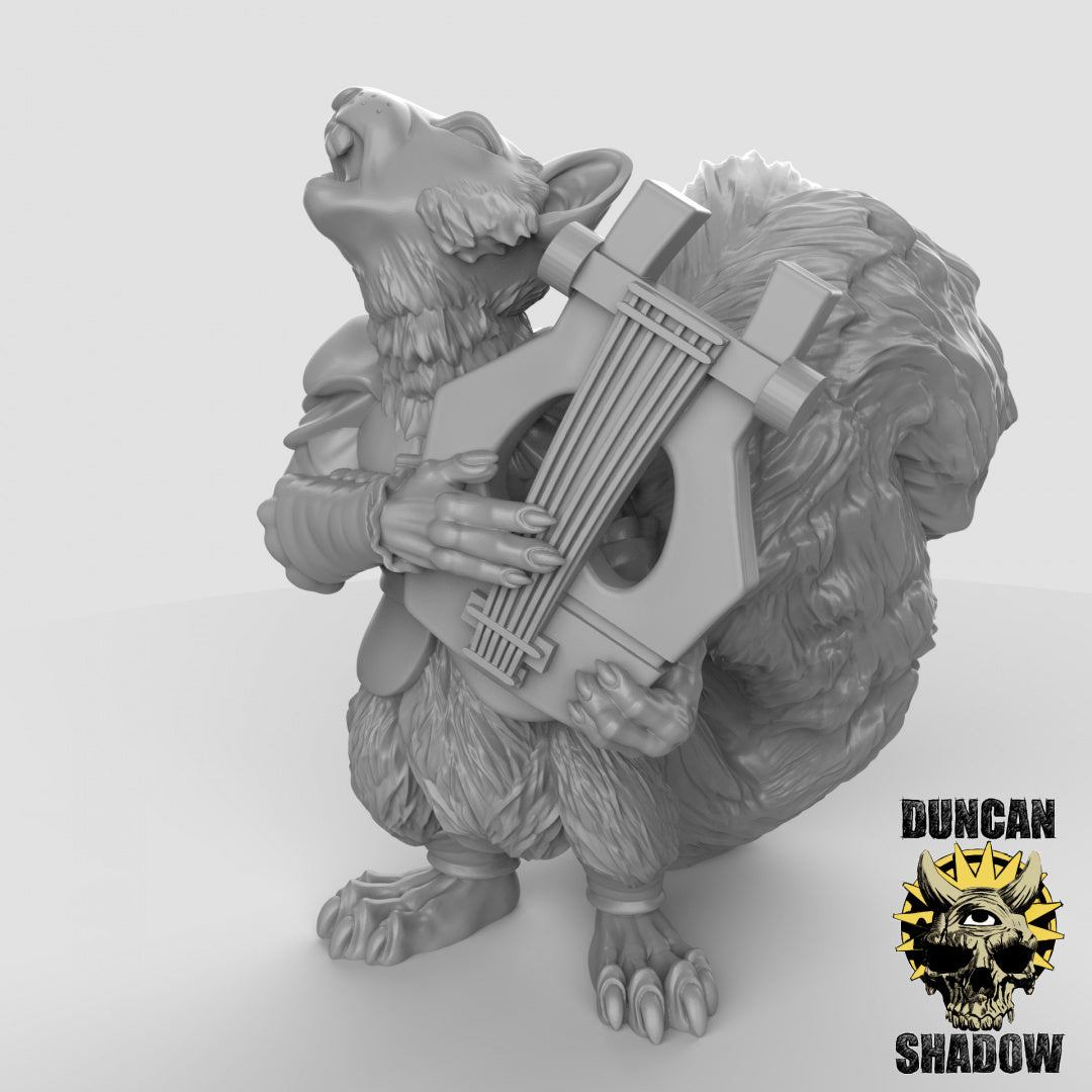 Scurryni Squirrel Folk Bards | Duncan Shadow | Compatible with Dungeons & Dragons and Pathfinder