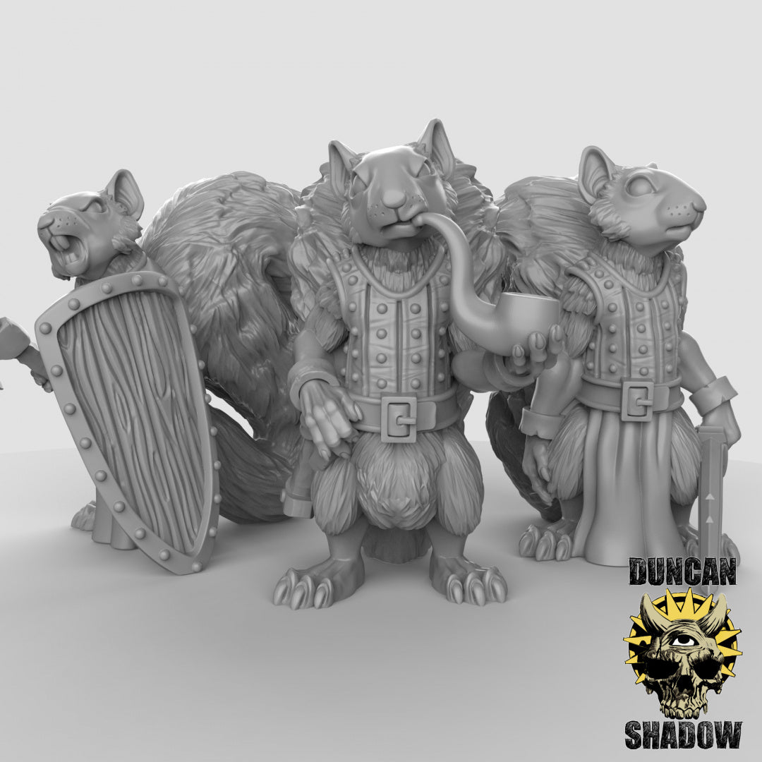 Luchadores populares de ardillas Scurryni | Sombra de Duncan | Compatible con Dragones y Mazmorras y Pathfinder