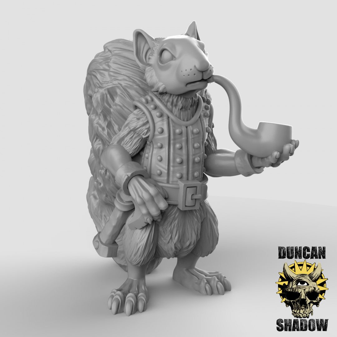 Scurryni Squirrel Folk Fighters | Duncan Shadow | Compatible with Dungeons & Dragons and Pathfinder