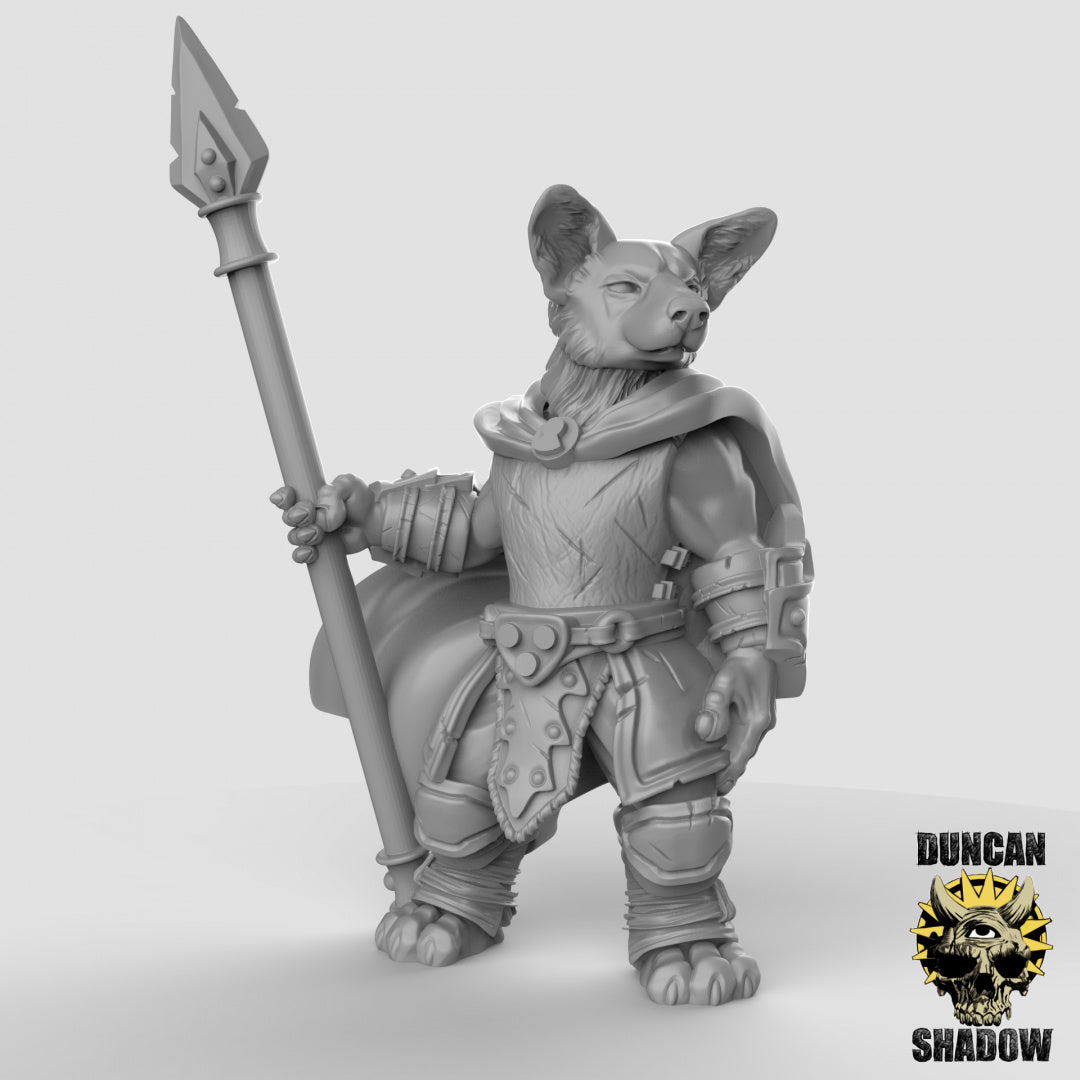 Corgi Fighters With Spears | Duncan Shadow | Compatible with Dungeons & Dragons and Pathfinder