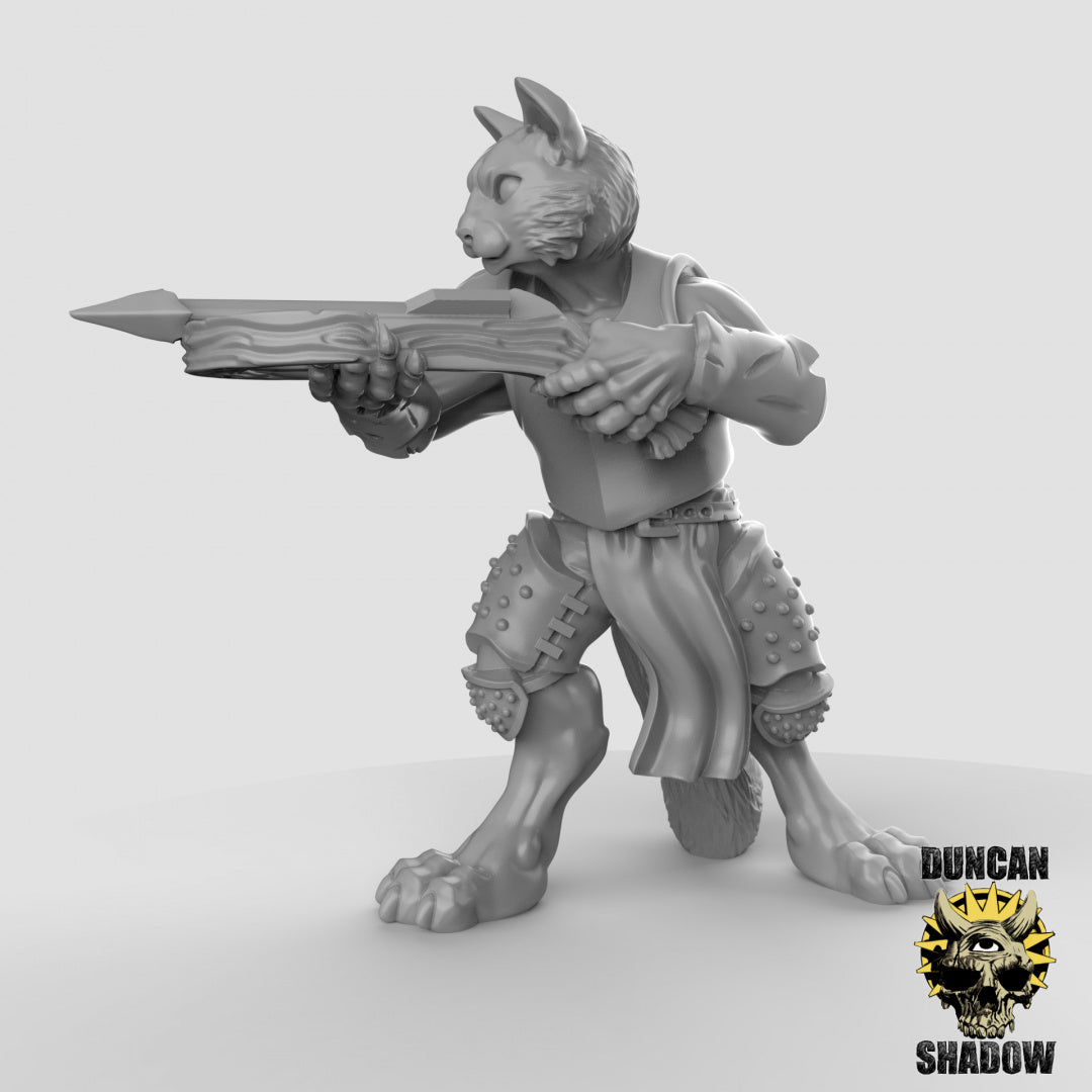 Cat Folk With Crossbows | Duncan Shadow | Compatible with Dungeons & Dragons and Pathfinder
