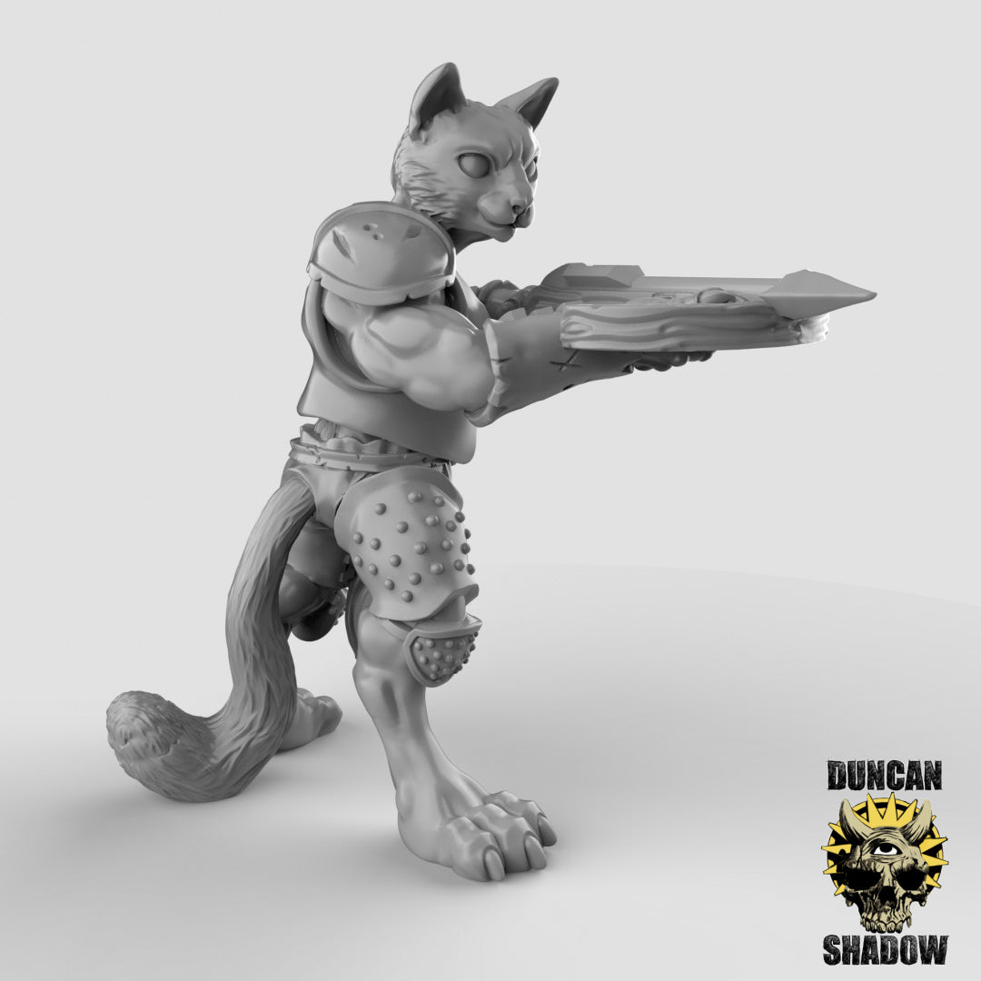 Cat Folk With Crossbows | Duncan Shadow | Compatible with Dungeons & Dragons and Pathfinder