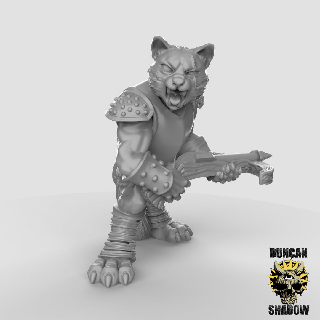 Cat Folk With Crossbows | Duncan Shadow | Compatible with Dungeons & Dragons and Pathfinder
