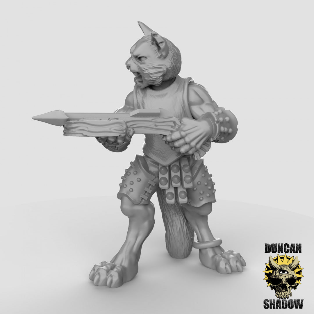 Cat Folk With Crossbows | Duncan Shadow | Compatible with Dungeons & Dragons and Pathfinder