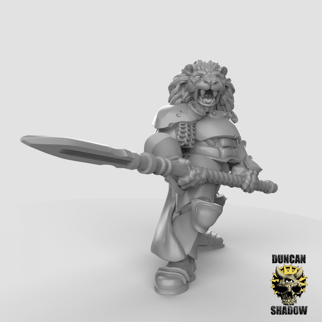 Cat Folk Lion Folk Knights | Duncan Shadow | Compatible with Dungeons & Dragons and Pathfinder