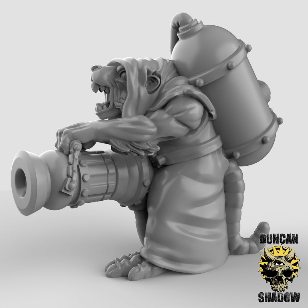 Rattenvolk mit Flammenwerfern | Duncan Shadow | Kompatibel mit Dungeons & Dragons und Pathfinder