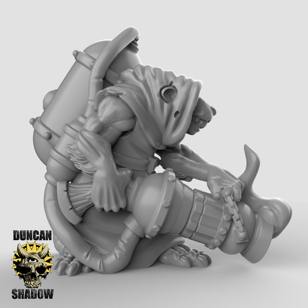 Rattenvolk mit Flammenwerfern | Duncan Shadow | Kompatibel mit Dungeons & Dragons und Pathfinder