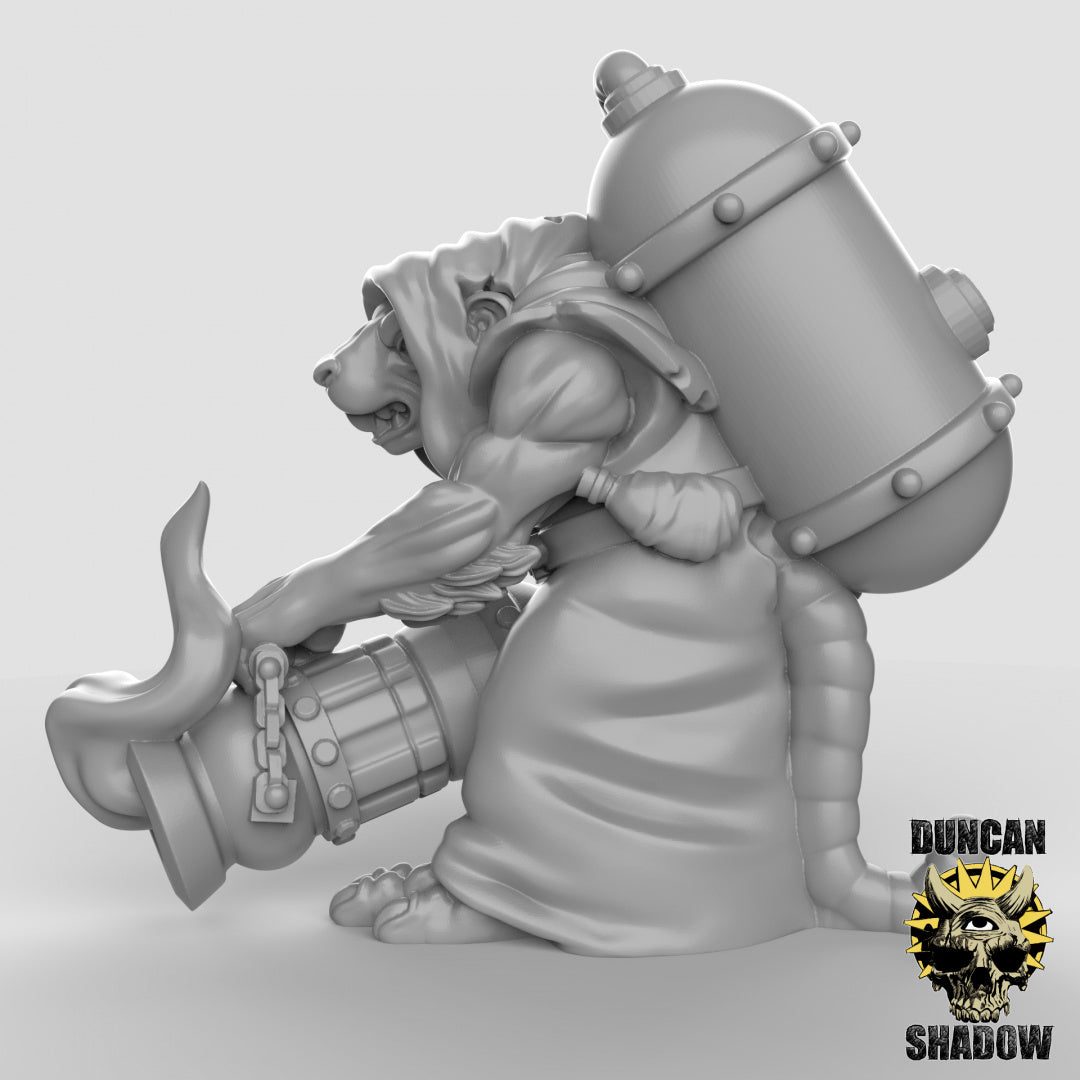 Rattenvolk mit Flammenwerfern | Duncan Shadow | Kompatibel mit Dungeons & Dragons und Pathfinder