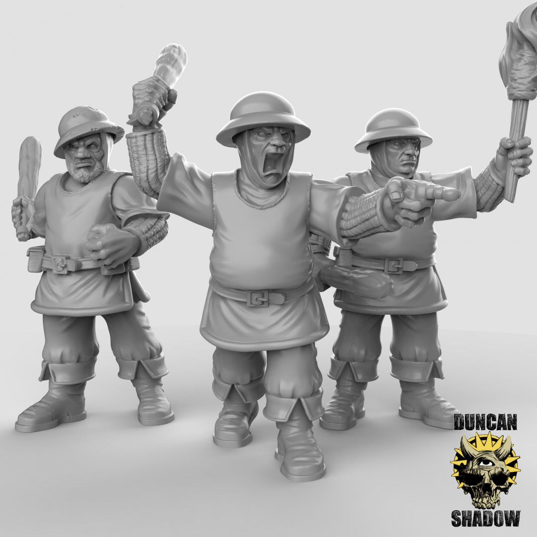 Menschlicher Stadtwächter mit Keulen | Duncan Shadow | Kompatibel mit Dungeons & Dragons und Pathfinder