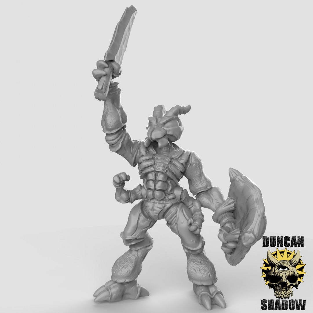 Thri-Keen Insektoiden mit Schwertern und Schilden | Duncan Shadow | Kompatibel mit Dungeons & Dragons und Pathfinder