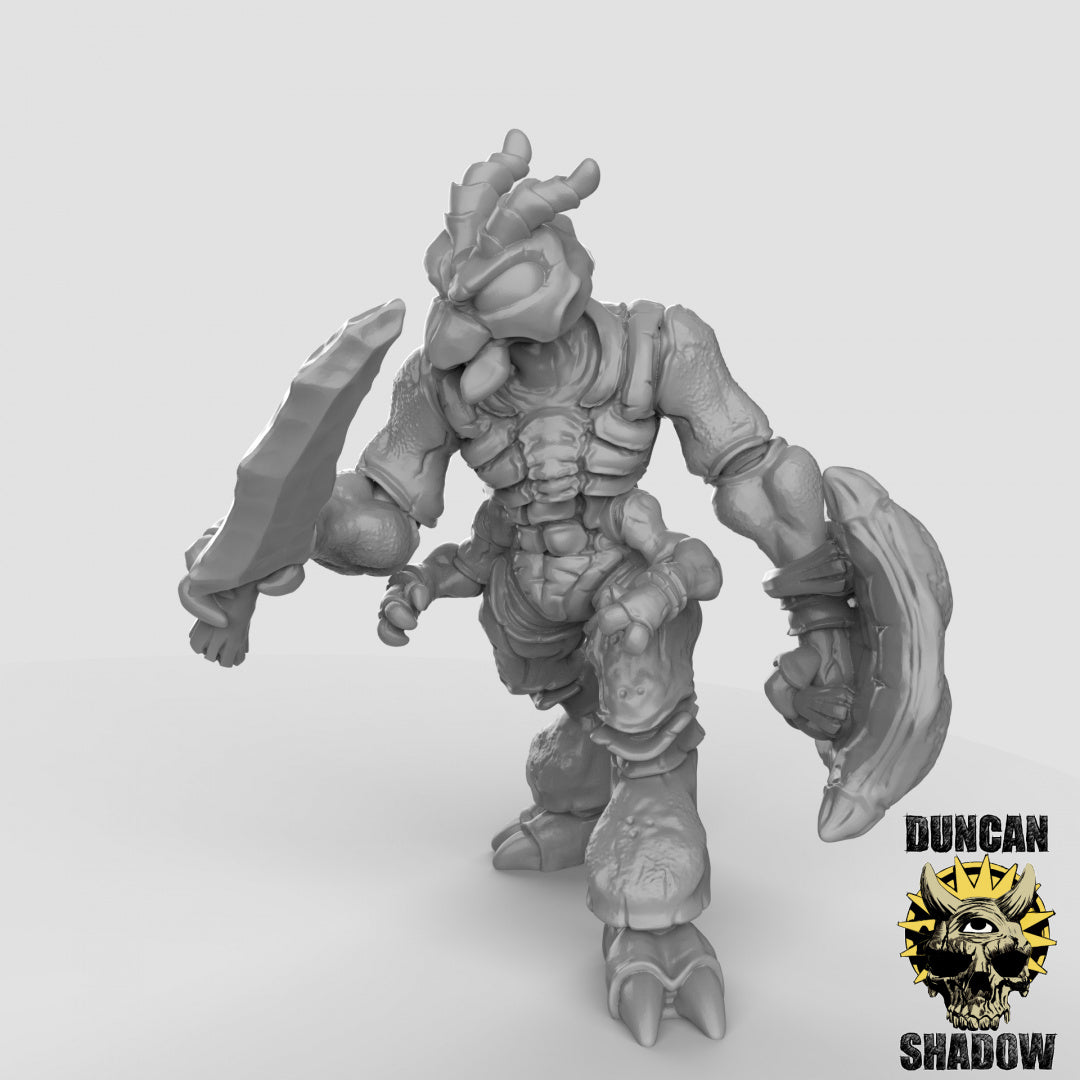 Thri-Keen Insektoiden mit Schwertern und Schilden | Duncan Shadow | Kompatibel mit Dungeons & Dragons und Pathfinder