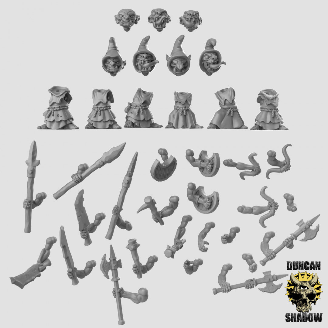 Duendes nocturnos, kit multiparte | Sombra de Duncan | Compatible con Dragones y Mazmorras y Pathfinder