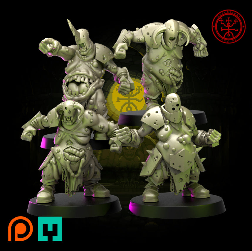 The Juggernaughts of Filth – Chaotic Decay Fantasy Football Team – 17 Spieler – Torchlight Miniatures