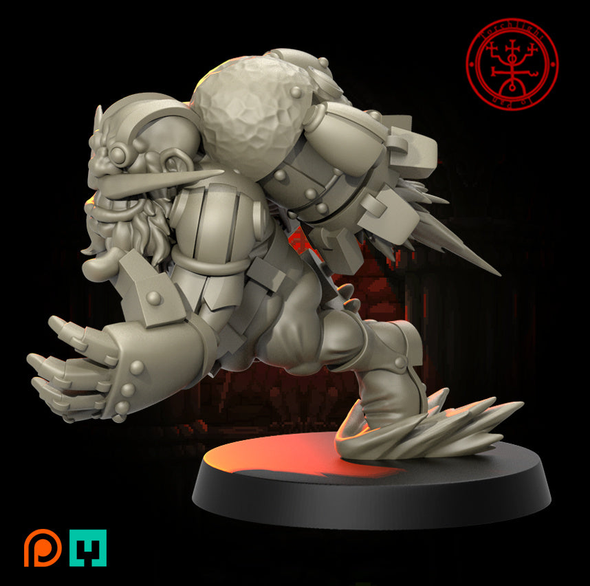 The White Rocketeer - Jugador estrella enano - Fútbol de fantasía - Modelos de antorchas