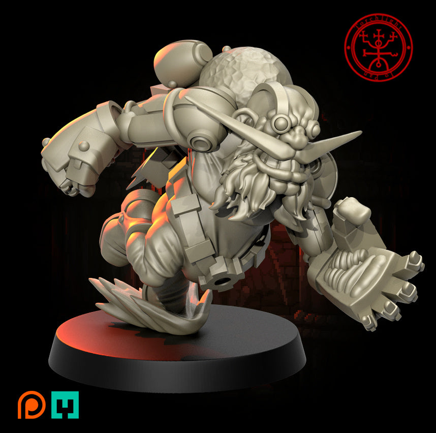 The White Rocketeer - Jugador estrella enano - Fútbol de fantasía - Modelos de antorchas