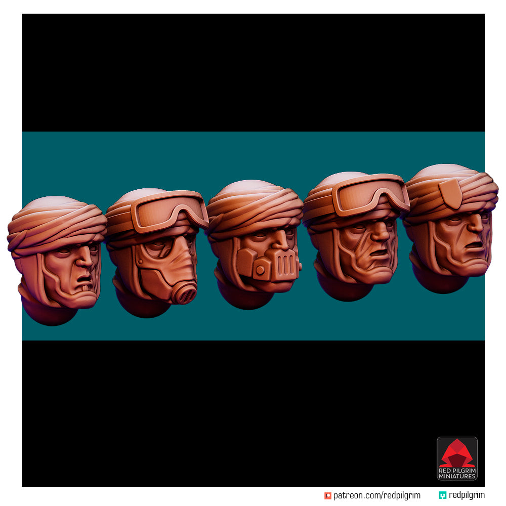 Jenízaros de los Halcones del Desierto | Miniaturas del Peregrino Rojo | 32mm