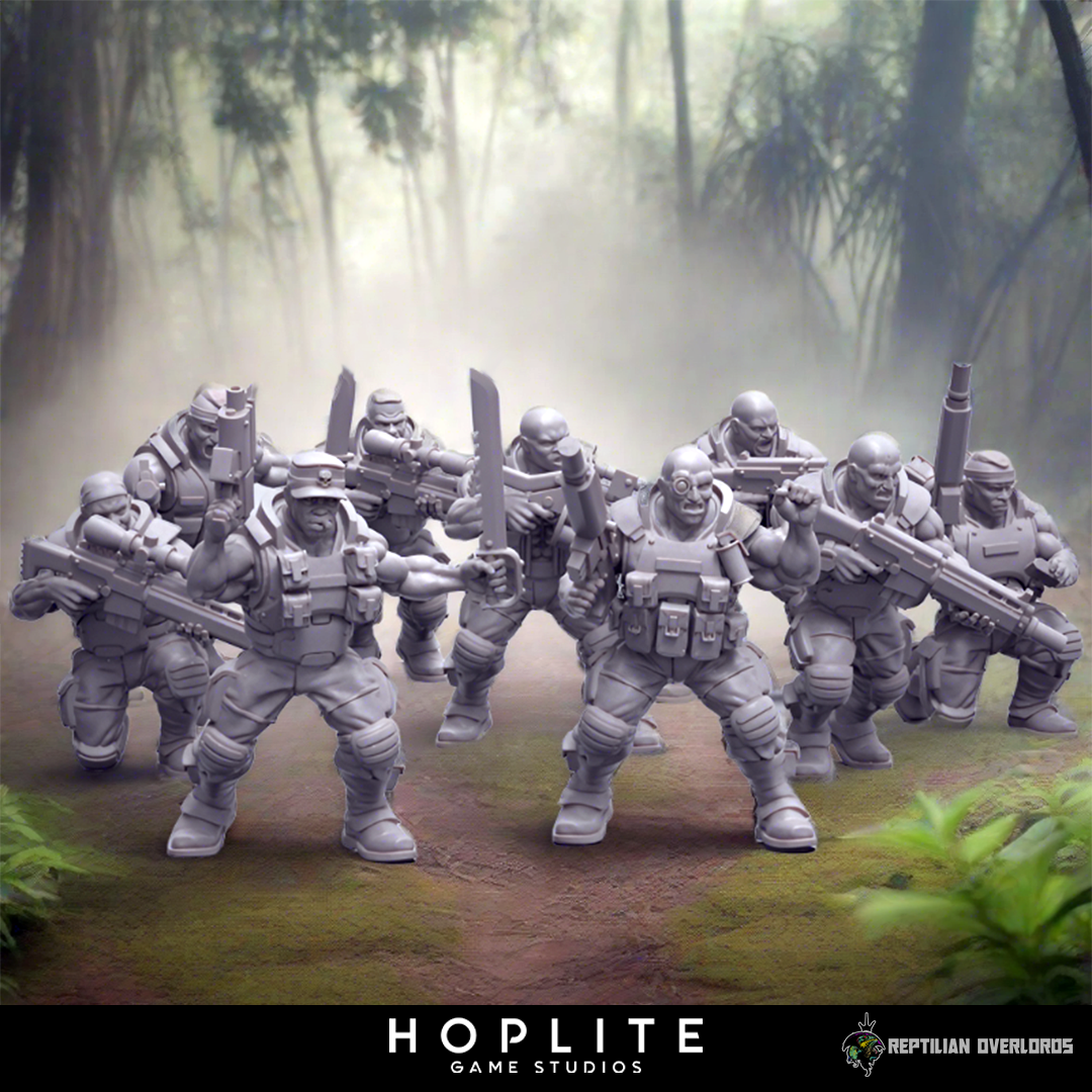 Spacenam: Veteran Infantry Squad | Reptilian Overlords | 28mm
