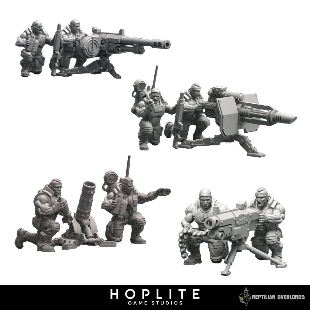 Spacenam: Escuadrón de cañones automáticos | Señores supremos reptilianos | 32mm