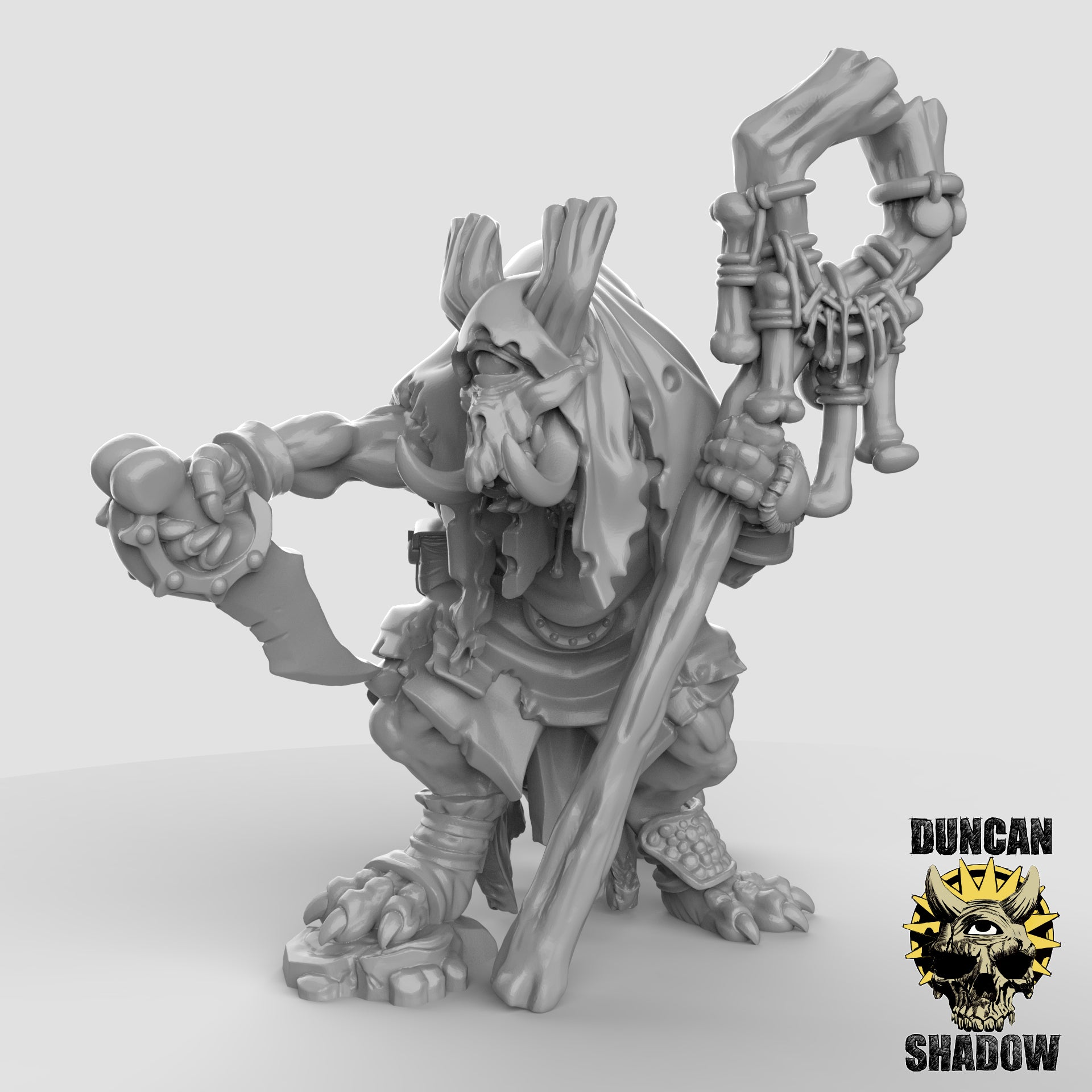 Chamán popular del castor | Sombra de Duncan | Compatible con Dragones y Mazmorras y Pathfinder