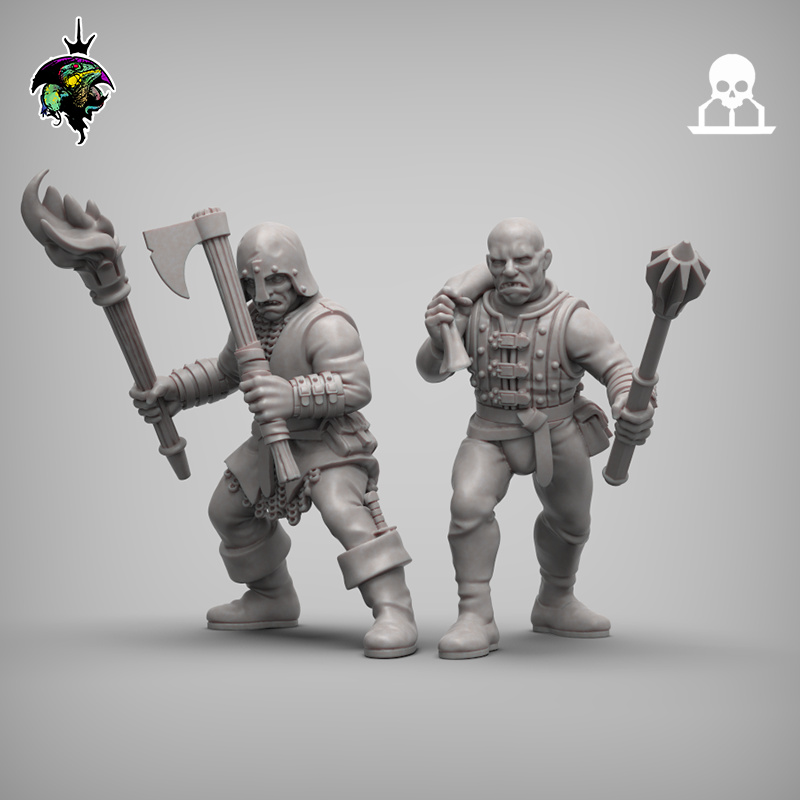 Human Mercenaries & Militia (x15) | Reptilian Overlords | 28mm
