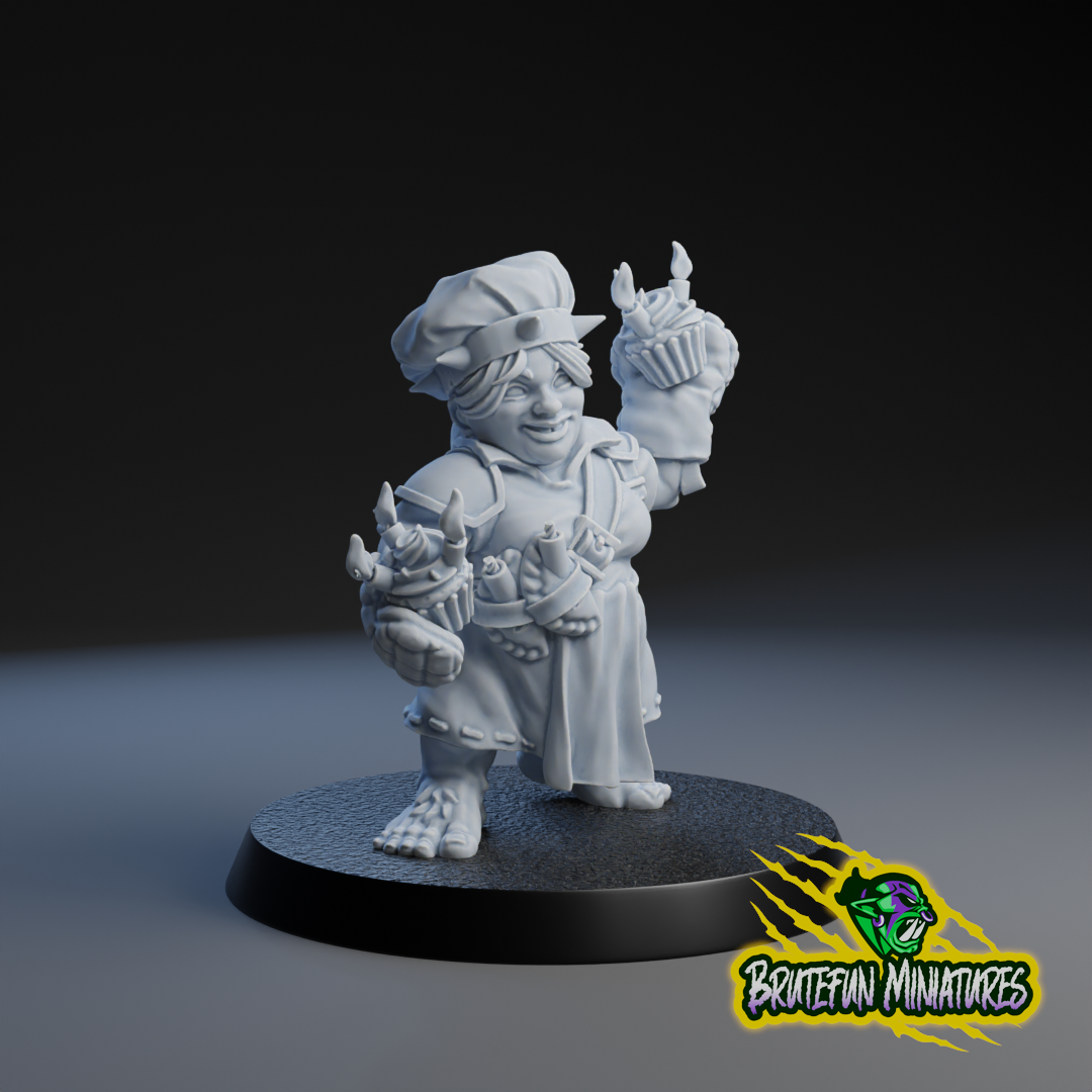 Halfling Bomber - Halfling Star Player - Fantasy Football - Brutefun Miniatures