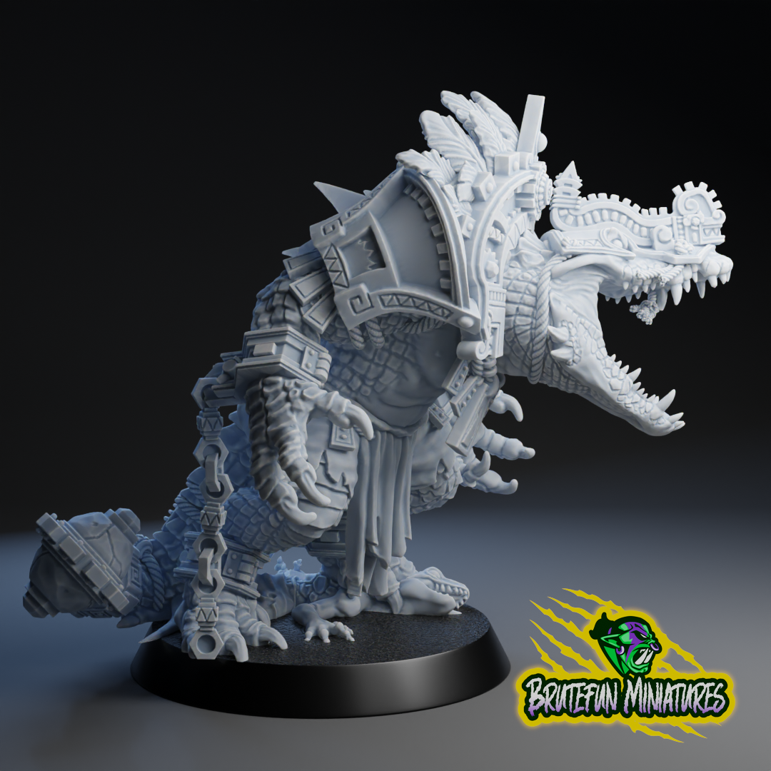 Krox the Crocodile - Lizardmen Star Player - Fantasy Football - Brutefun Miniatures