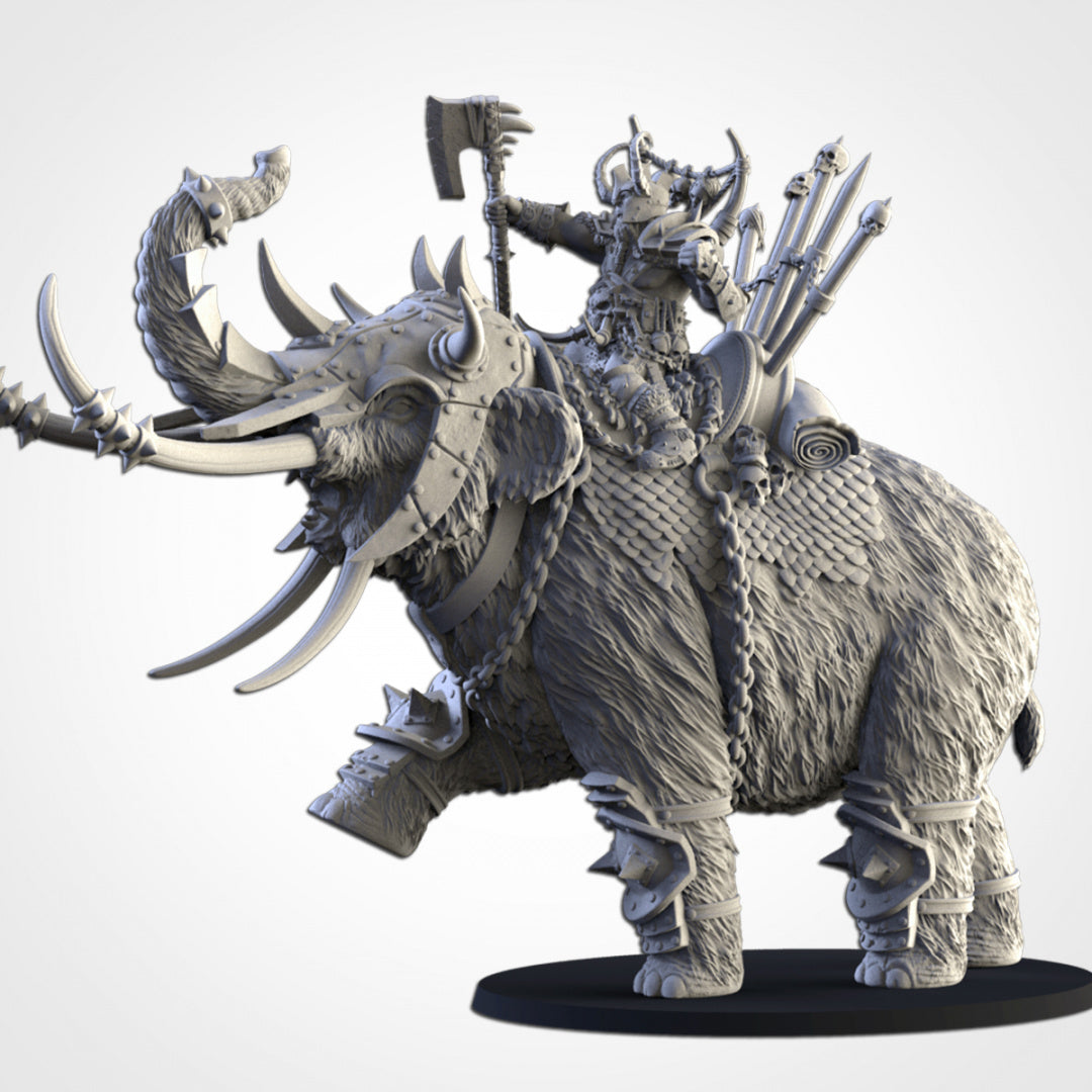 Ogre Great Khan on Mammoth - Northern Ogres - Txarli Factory