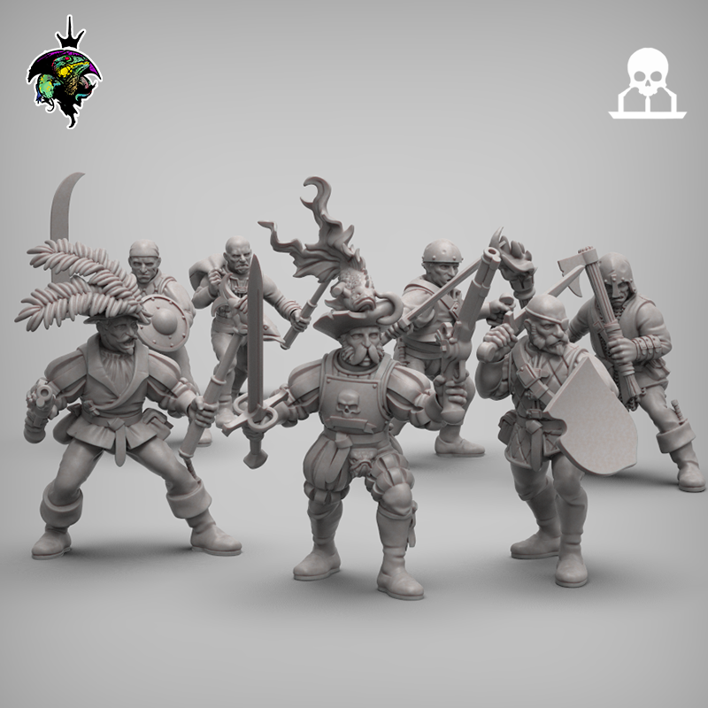 Mercenarios humanos y milicianos (x15) | Señores supremos reptiles | 28 mm