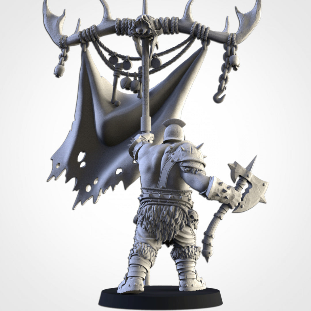 Ogre Battle Standard Bearer - Northern Ogres - Txarli Factory
