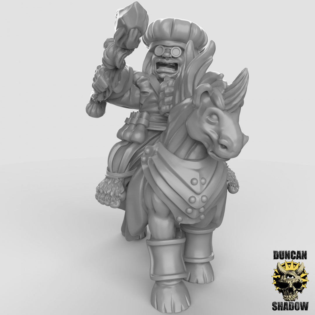 Halbling-Magier auf Einhorn-Reittier | Duncan Shadow | Kompatibel mit Dungeons & Dragons und Pathfinder