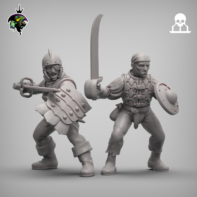 Human Mercenaries & Militia (x15) | Reptilian Overlords | 28mm