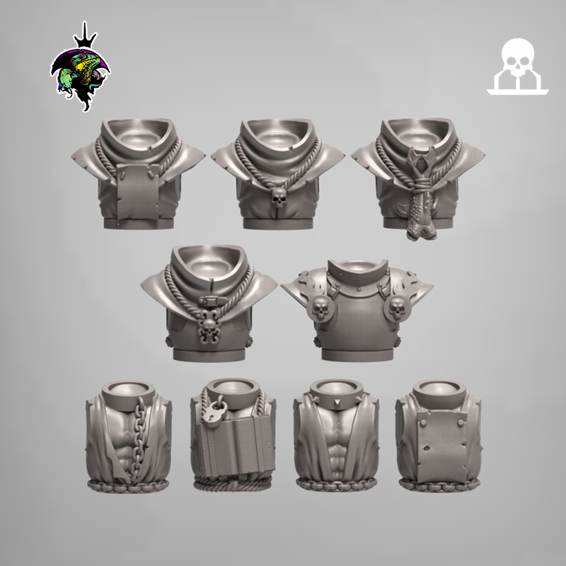 Human Priests & Penitents (x12) | Reptilian Overlords | 28mm