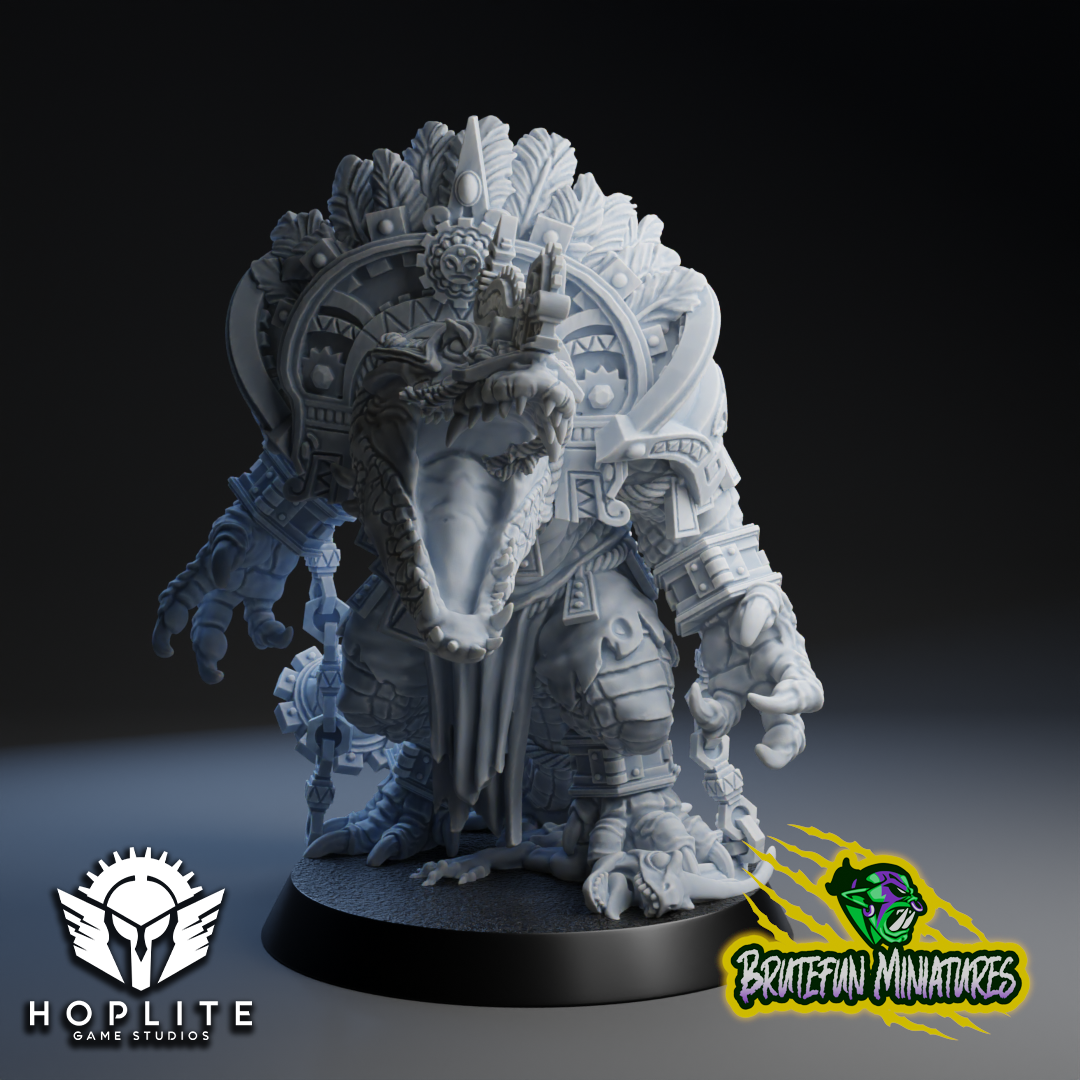 Krox el Cocodrilo - Jugador estrella de los Hombres Lagarto - Fútbol de fantasía - Miniaturas Brutefun