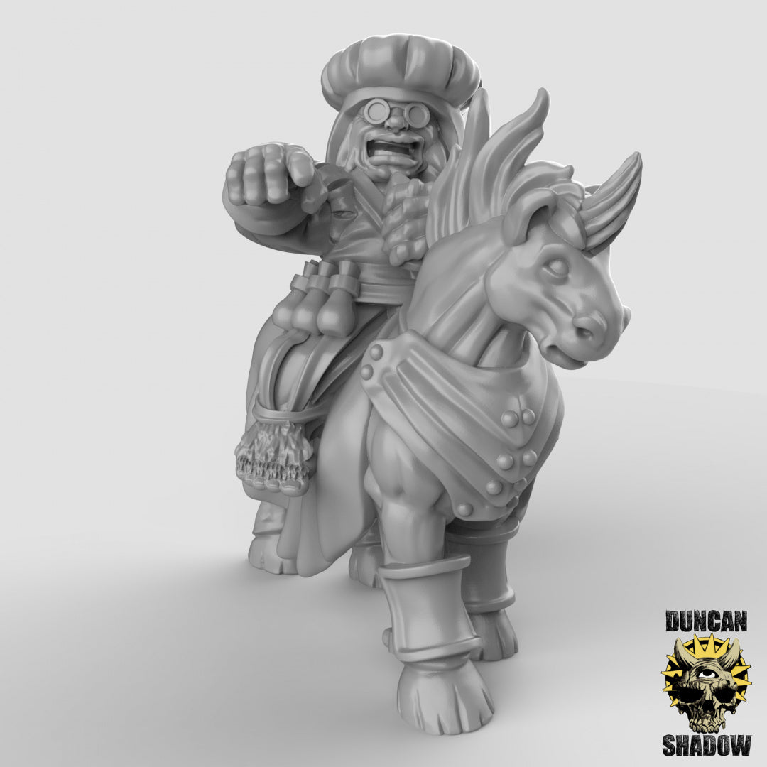 Halbling-Magier auf Einhorn-Reittier | Duncan Shadow | Kompatibel mit Dungeons & Dragons und Pathfinder