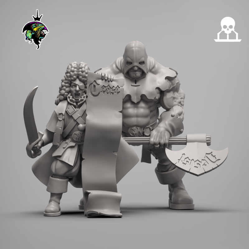 Ghoulrich y Wurstshire | Señores supremos reptiles | 28 mm
