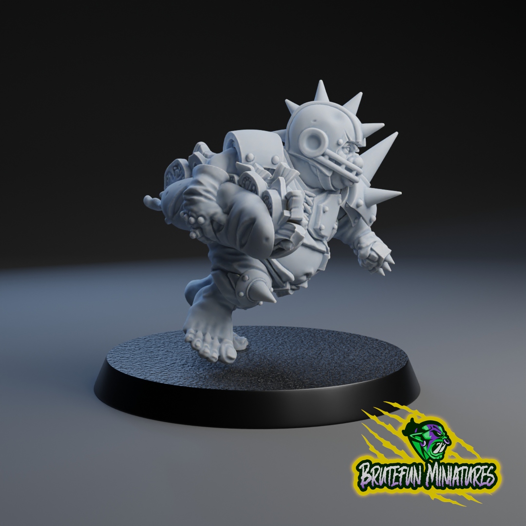 Halfling Blitzer - Halfling Star Player - Fantasy Football - Brutefun Miniatures