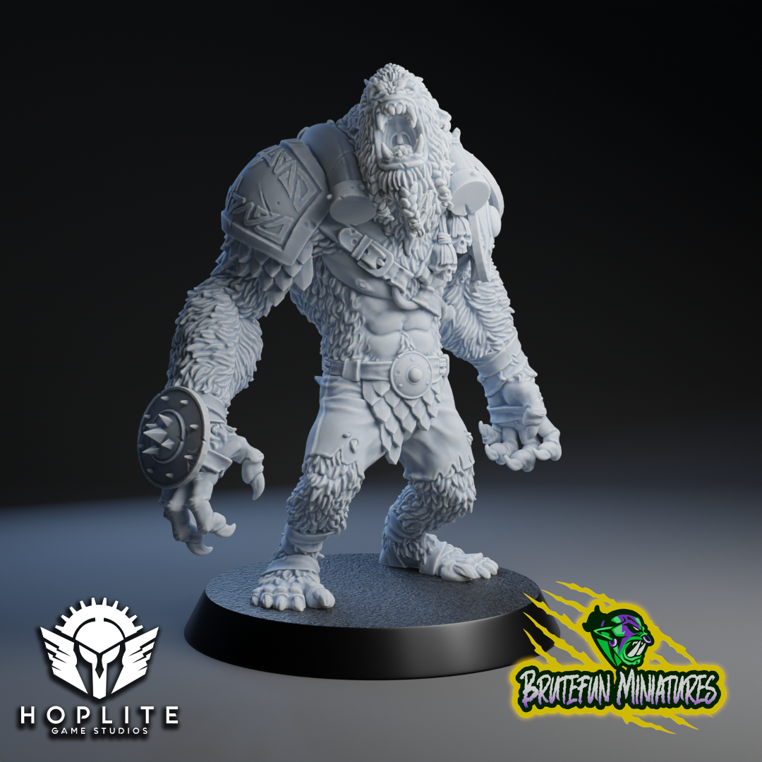 Yeti - Jugador estrella nórdico - Fantasy Football - Brutefun Miniatures