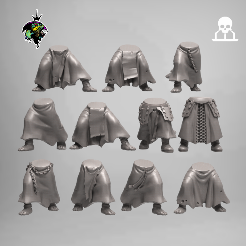 Human Priests & Penitents (x12) | Reptilian Overlords | 28mm