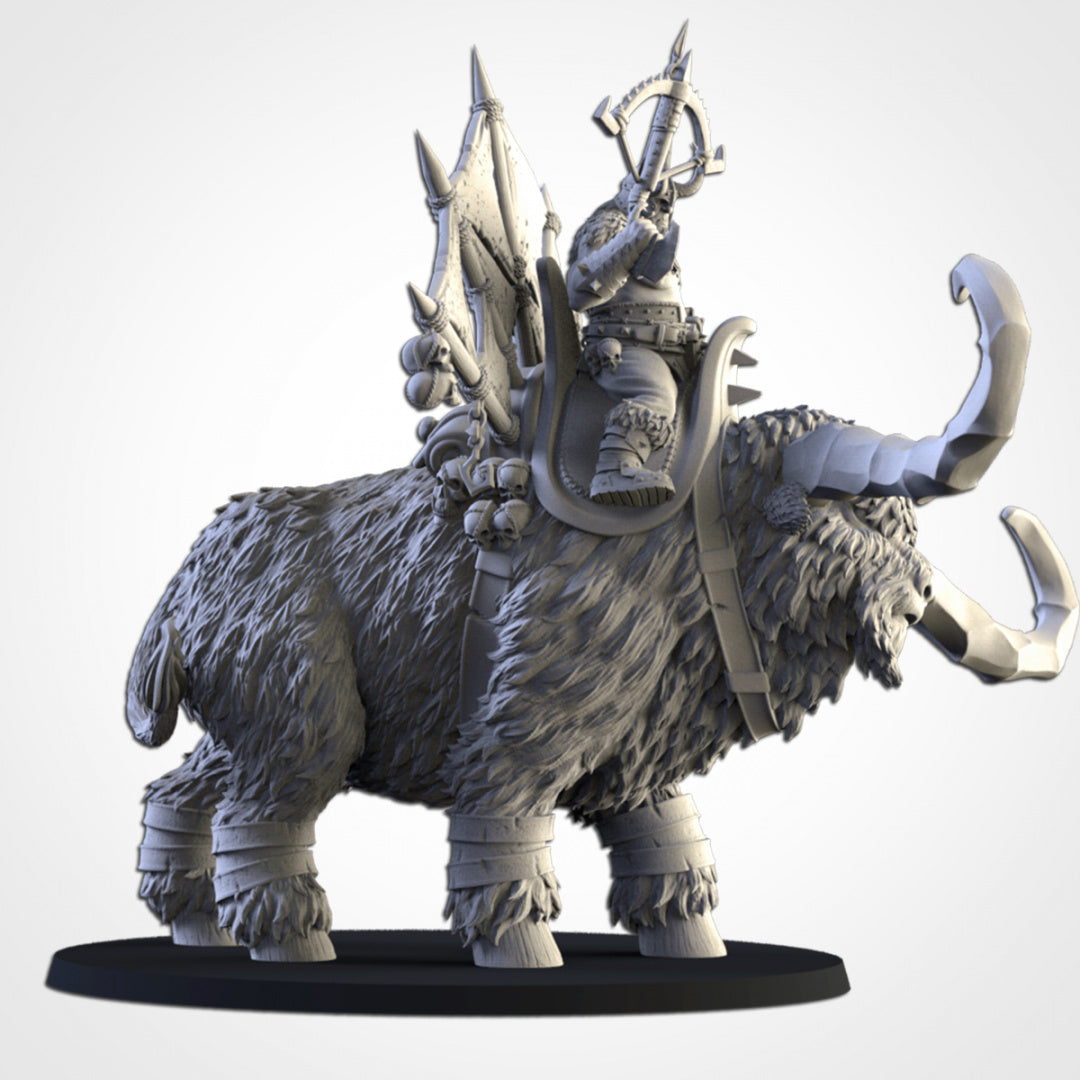 Ogre Great Khan on Rock Auroch - Northern Ogres - Txarli Factory