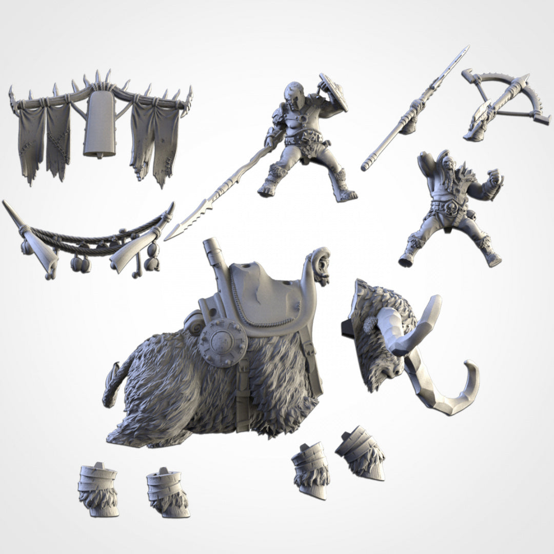 Ogres on Rock Auroch - Northern Ogres - Txarli Factory