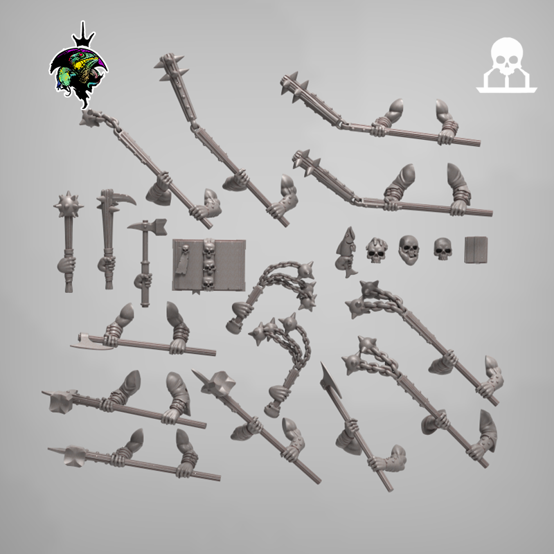 Human Priests & Penitents (x12) | Reptilian Overlords | 28mm