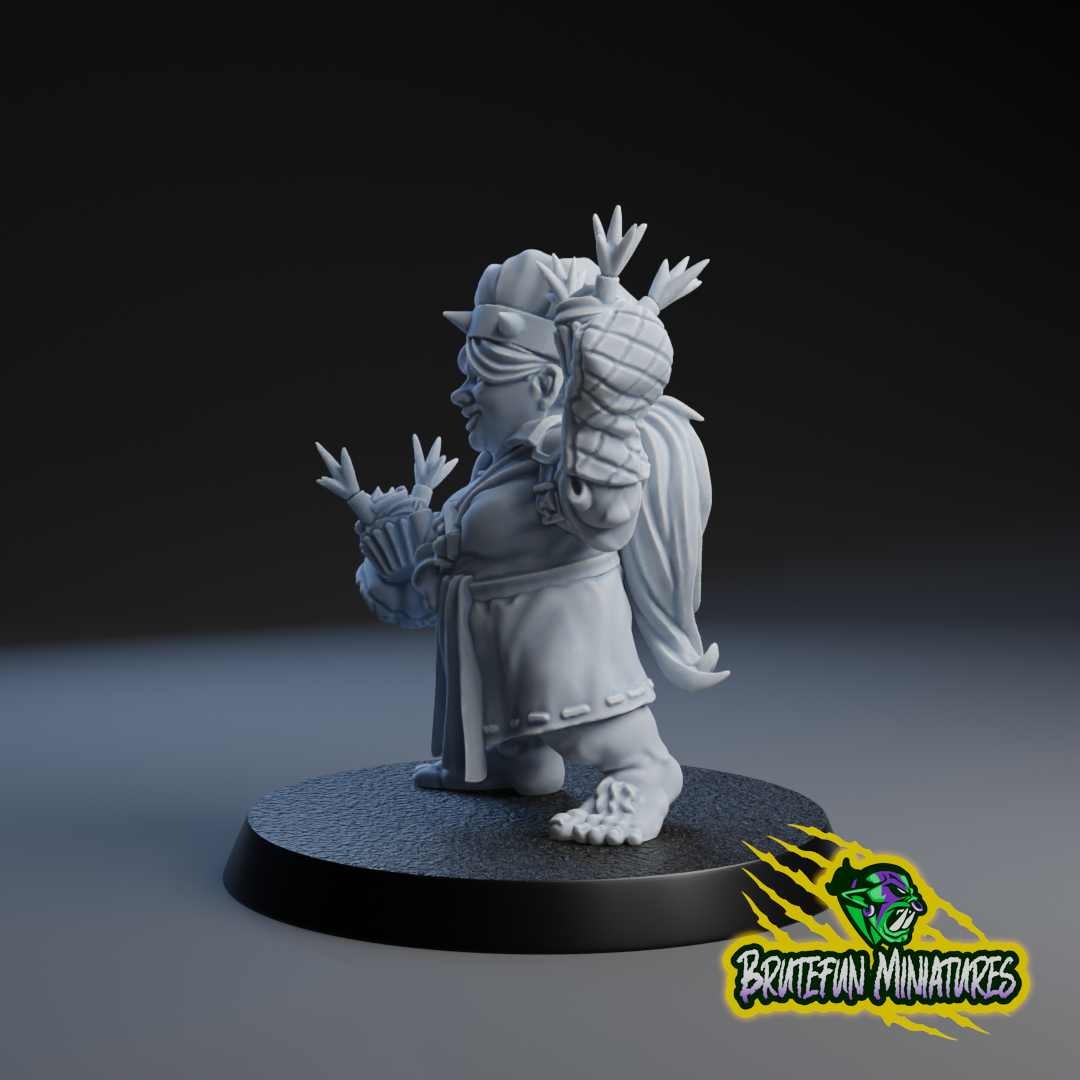 Halfling Bomber - Halfling Star Player - Fantasy Football - Brutefun Miniatures