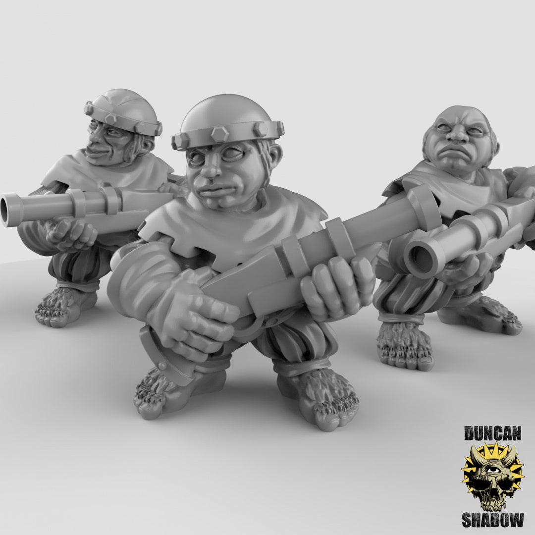 Milicia halfling, mosquetes | Sombra de Duncan | Compatible con Dragones y Mazmorras y Pathfinder